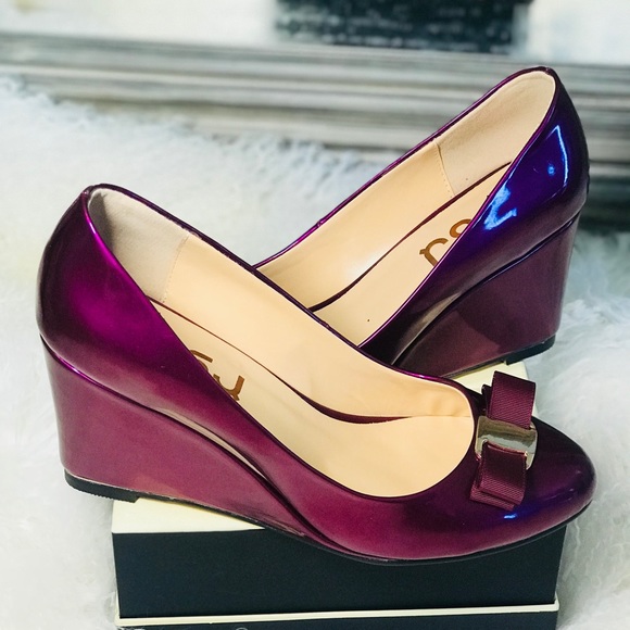 SOLD❣️wedge Sandals High Heels with bow - Picture 5 of 5